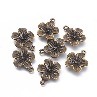 Pendentifs en alliage de style tibétain, fleur