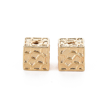 Brass Beads, Nickel Free, Square