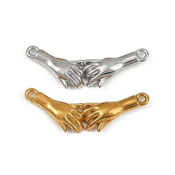 304 кулон из нержавеющей стали, ионное покрытие (ip), рука об руку очарование