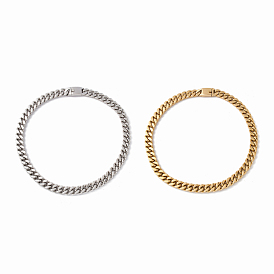 304 Stainless Steel Curb Chains Necklace for Women
