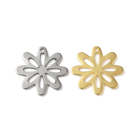 201 подвески из нержавеющей стали, цветок