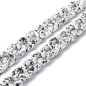 Spray Painted CCB Plastic Curb Chains, Oval