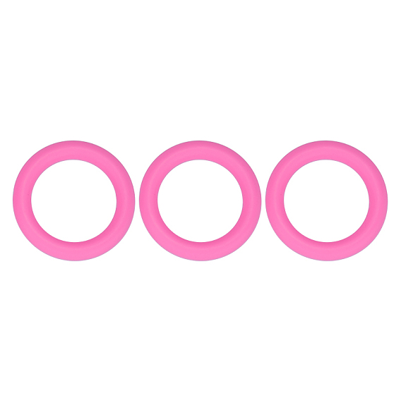 3Pcs Ring Silicone Focal Beads, DIY Necklaces Making