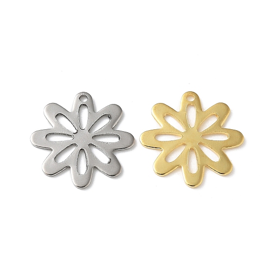 201 подвески из нержавеющей стали, цветок
