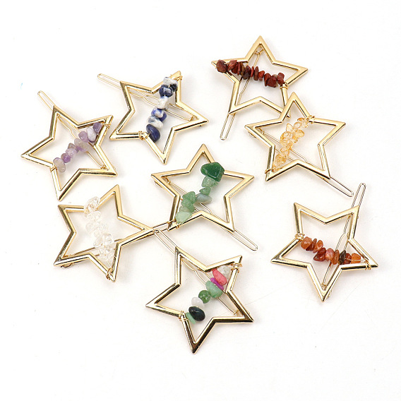 Заколки для волос из сплава, С камнями, аксессуары для волос для женщин и девочек