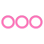 3Pcs Ring Silicone Focal Beads, DIY Necklaces Making