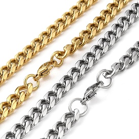 304 collar de cadena de eslabones cubanos de acero inoxidable para hombres y mujeres