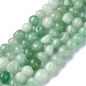 Natural Green Aventurine Beads Strands, Potato