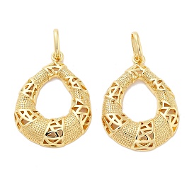 Латунные подвески, слеза, без кадмия и без свинца, стойки покрытие, долговечный, с целью перехода в кольце