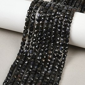 Природные иолит нитей бисера, граненые, кубические