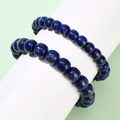 Природные лазурит бисером растянуть браслеты, баррель