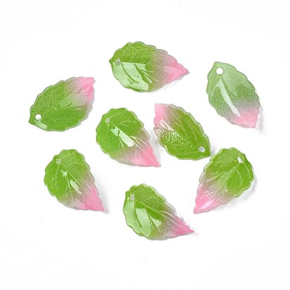 Autumn Theme Plastic Pendants, Leaf