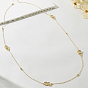 Simple Iron Double Ring Cable Chain Long Necklaces for Women