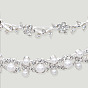Metal Inlaid Diamond Pearl Headband Set - Wave Headband, Alloy, Elegant.
