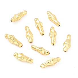 Rack Plating Brass Beads, Long-Lasting Plated, Lead Free & Cadmium Free & Nickel Free, Tube
