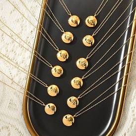 304 ожерелья с подвесками в виде созвездий из нержавеющей стали с прозрачным кубическим цирконием, золотые