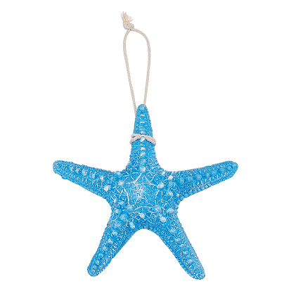 Hanging Resin Pendant Decorations, Mediterranean Style, Wall Decoration, Starfish