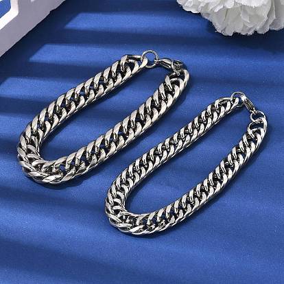 201 браслеты из кубинских цепей из нержавеющей стали для женщин и мужчин