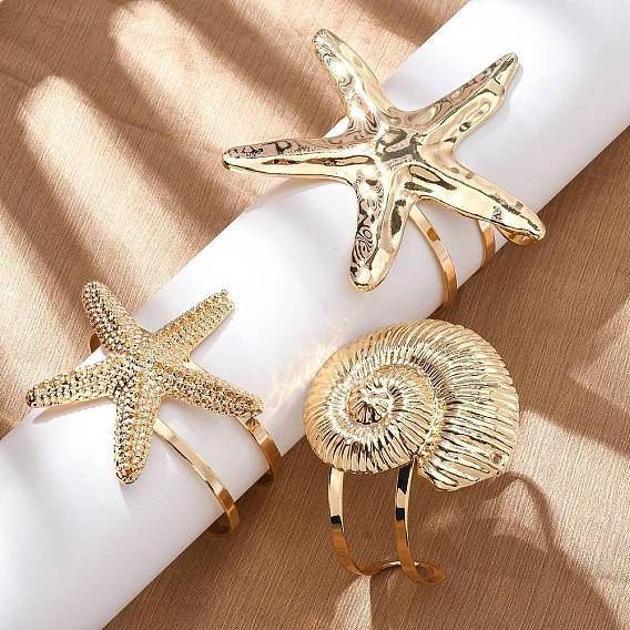 Браслеты-манжеты из сплава и железа для женщин, золотые