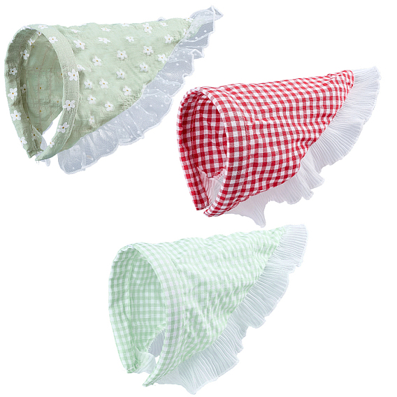 3 шт. 3 стили кружевные тканевые повязки на голову для женщин