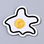 Poached Egg Appliques, Computerized Embroidery Cloth Iron on/Sew on Patches, Costume Accessories