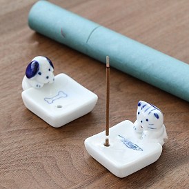 Porcelain Incense Burners, Cute Animal Incense Holders, Home Office Teahouse Zen Buddhist Supplies