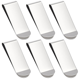 6шт. зажимы для денег из нержавеющей стали, держатель для денег и карт, минималистичные зажимы для кошелька