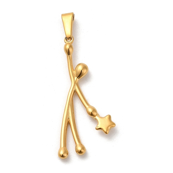 Вакуумное покрытие pvd 304 подвески из нержавеющей стали, долговечный, человек со звездным обаянием