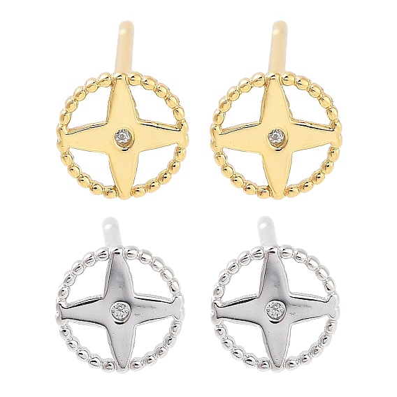 925 серьги-гвоздики из стерлингового серебра с микропаве из прозрачных кубических цирконий для женщин, звезда