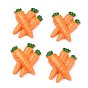 Opaque Resin Decoden Cabochons, Imitation Food, Carrot