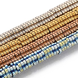 Гальванические нити из синтетических немагнитных гематитовых бусин, вакуумное покрытие pvd, цветок