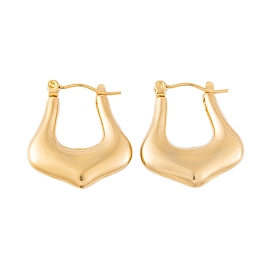 Ion Plating(IP) 304 Stainless Steel Hoop Earrings for Women