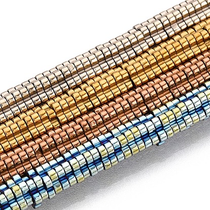 Гальванические нити из синтетических немагнитных гематитовых бусин, вакуумное покрытие pvd, цветок