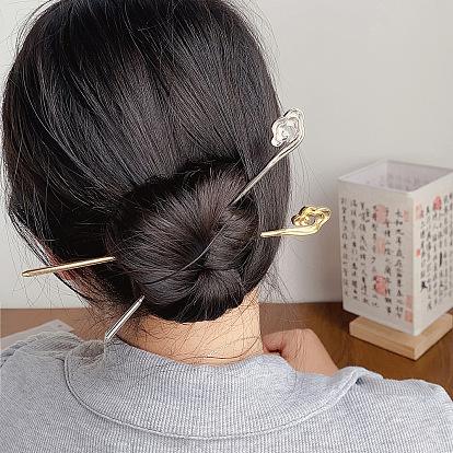 Metal Hairpin Ancient Style Tassel Hairpin Women's High-end Hanfu Hair Accessories Headwear New Chinese-style Updo Hairpin.