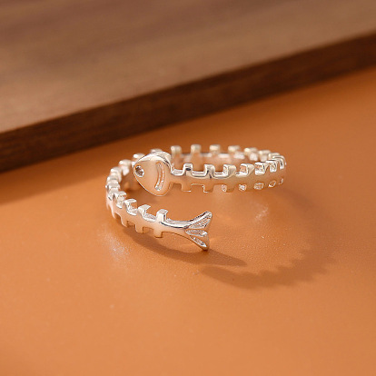 Латунные манжеты открытые кольца для женщин, елочка