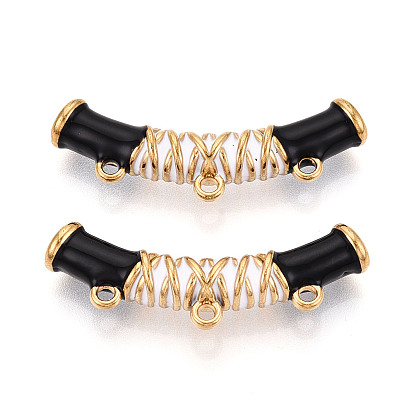 304 Соединительные элементы для люстры из эмалированных труб из нержавеющей стали, ионное покрытие (ip), реальный 18 k позолоченный