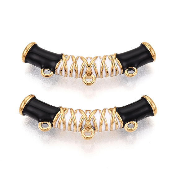 304 Соединительные элементы для люстры из эмалированных труб из нержавеющей стали, ионное покрытие (ip), реальный 18 k позолоченный