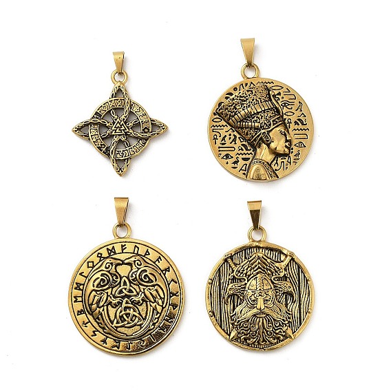 Викинг 304 подвески из нержавеющей стали, ионное покрытие (ip)