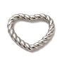 304 нержавеющей стали связывающий кольца, Twisted Heart