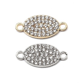 Подвески из хрусталя и хрусталя из сплава, овальные связи