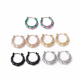304 массивные серьги-кольца из нержавеющей стали для женщин