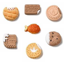 Opaque Resin Imitation Food Decoden Cabochons, Food