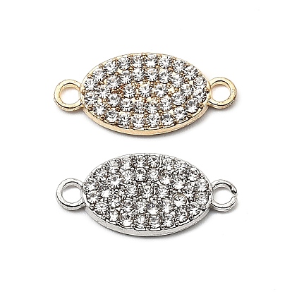 Подвески из хрусталя и хрусталя из сплава, овальные связи