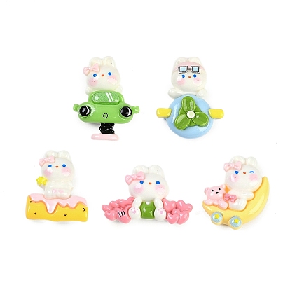 Кабошоны из смолы, кролик