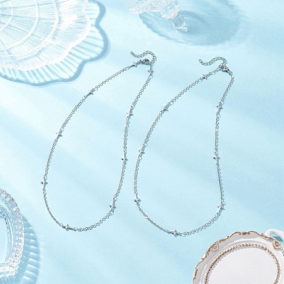 304 креста нержавеющей стали цепные ожерелья