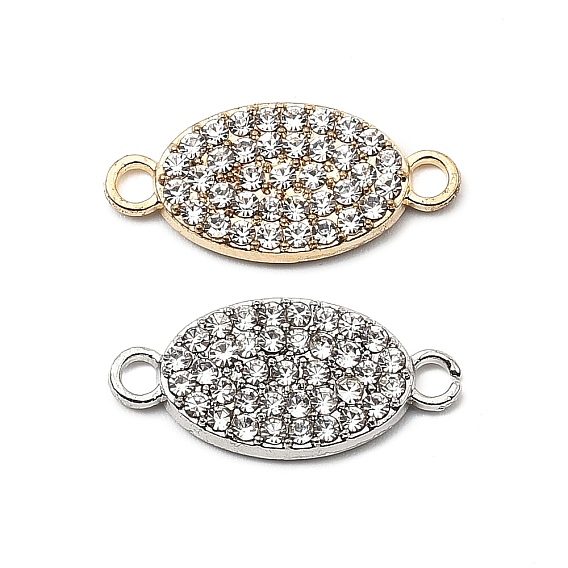 Подвески из хрусталя и хрусталя из сплава, овальные связи