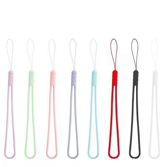 Silicone Wrist Strap Hand Lanyard, for Phone Camera Keys Badge
