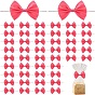 Polyester Packaging Ribbon Bows, Gift Pull Bows, with Iron Wire Twist Ties, for DIY Gift Wrap Decoration, Wedding Candy Party Decoration