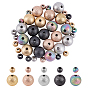 PVD Vacuum Plating 304 Stainless Steel Textured Beads, Round