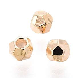 Spacer бисер латунные, без кадмия, без никеля и без свинца, граненые, шестиугольник